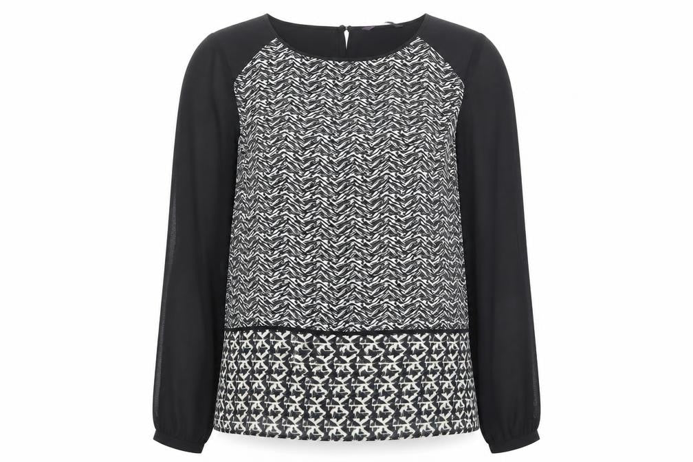 Womens UK Size 12 Marks and Spencer Black Basic Blouse