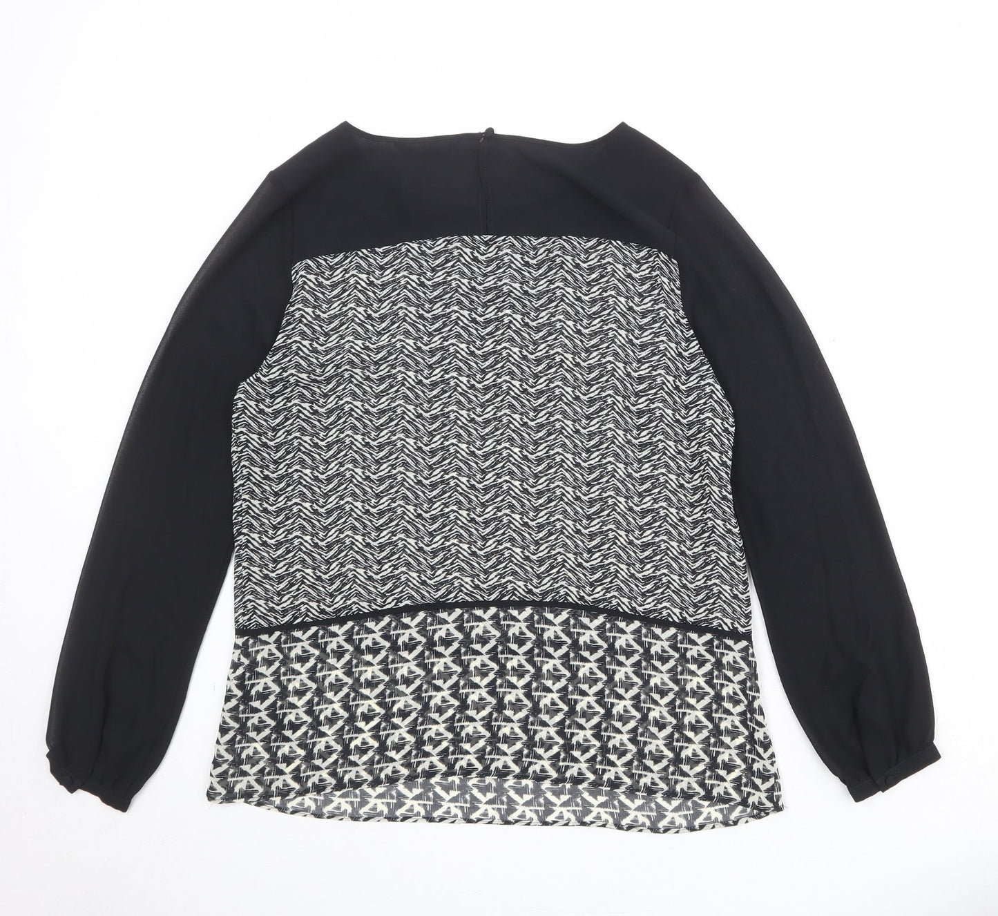 Womens UK Size 12 Marks and Spencer Black Basic Blouse
