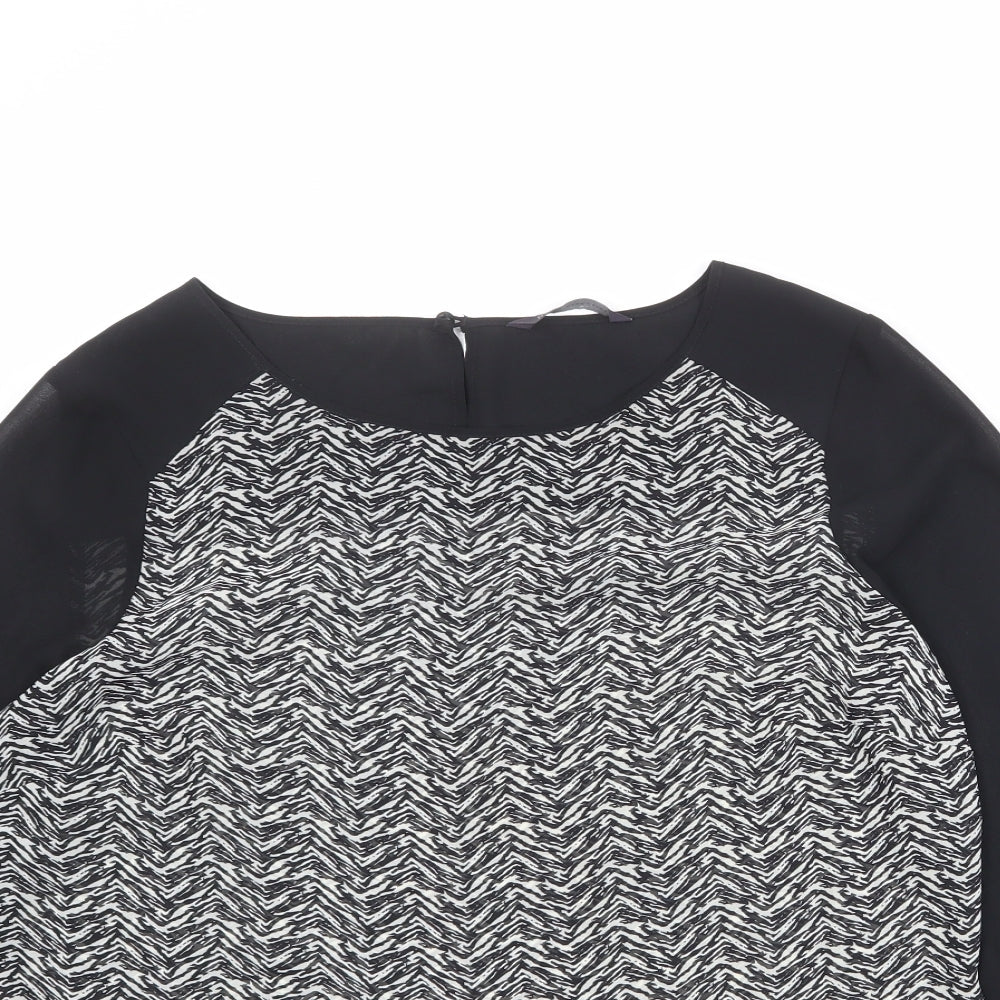 Womens UK Size 12 Marks and Spencer Black Basic Blouse