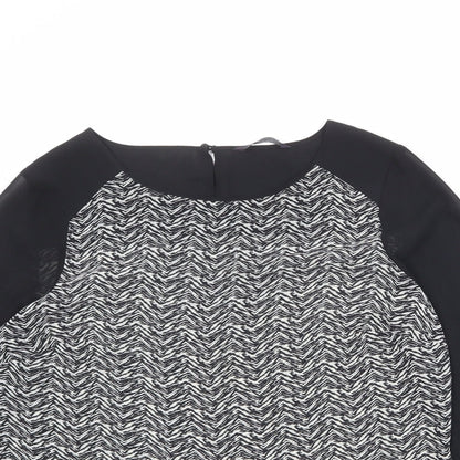 Womens UK Size 12 Marks and Spencer Black Basic Blouse