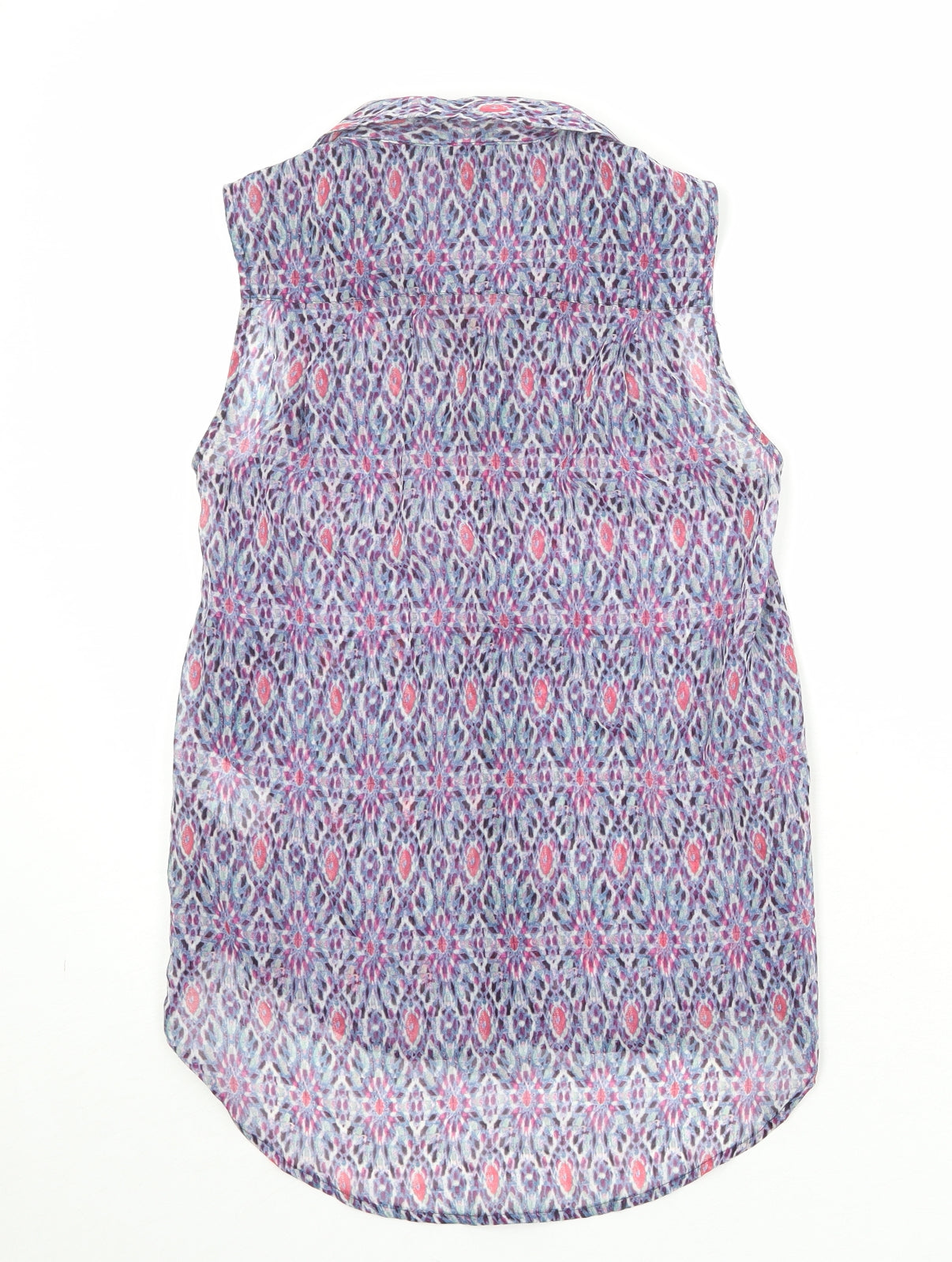 Womens UK Size 6 H&M Multicoloured Basic Button-Up