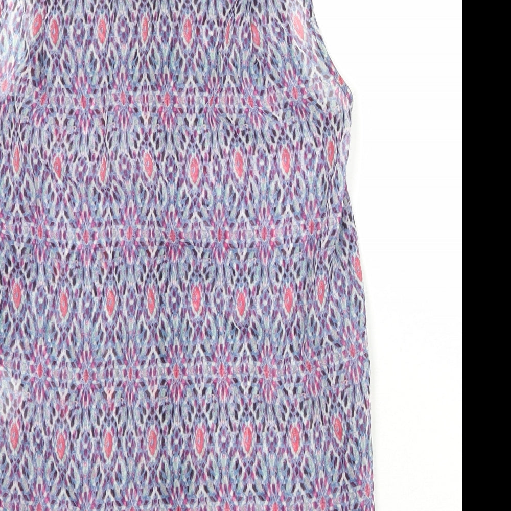 Womens UK Size 6 H&M Multicoloured Basic Button-Up