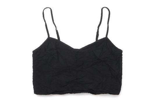 Womens UK Size M Hollister Black Cropped Tank