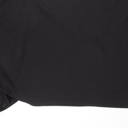 River Island Womens Black Polyester A-Line Size 12 Round Neck Pullover