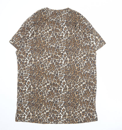 Womens UK Size 12 Very Brown Basic T-Shirt