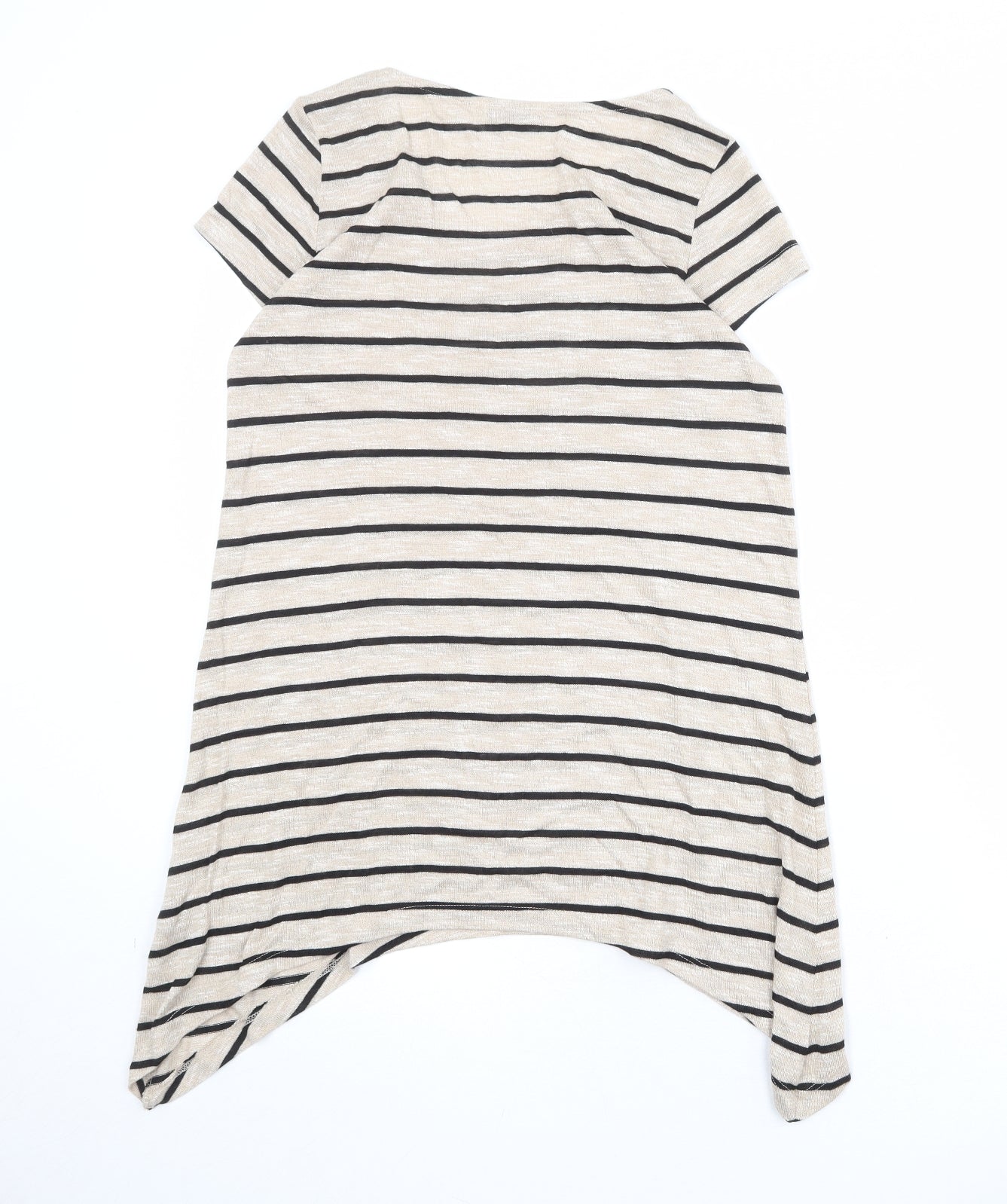 Womens UK Size 12 M&Co Beige Basic T-Shirt