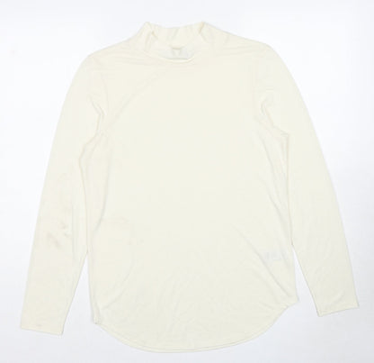 Womens UK Size 12 Marks and Spencer Ivory Basic T-Shirt