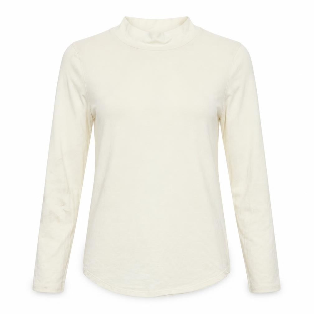 Womens UK Size 12 Marks and Spencer Ivory Basic T-Shirt