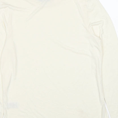 Womens UK Size 12 Marks and Spencer Ivory Basic T-Shirt