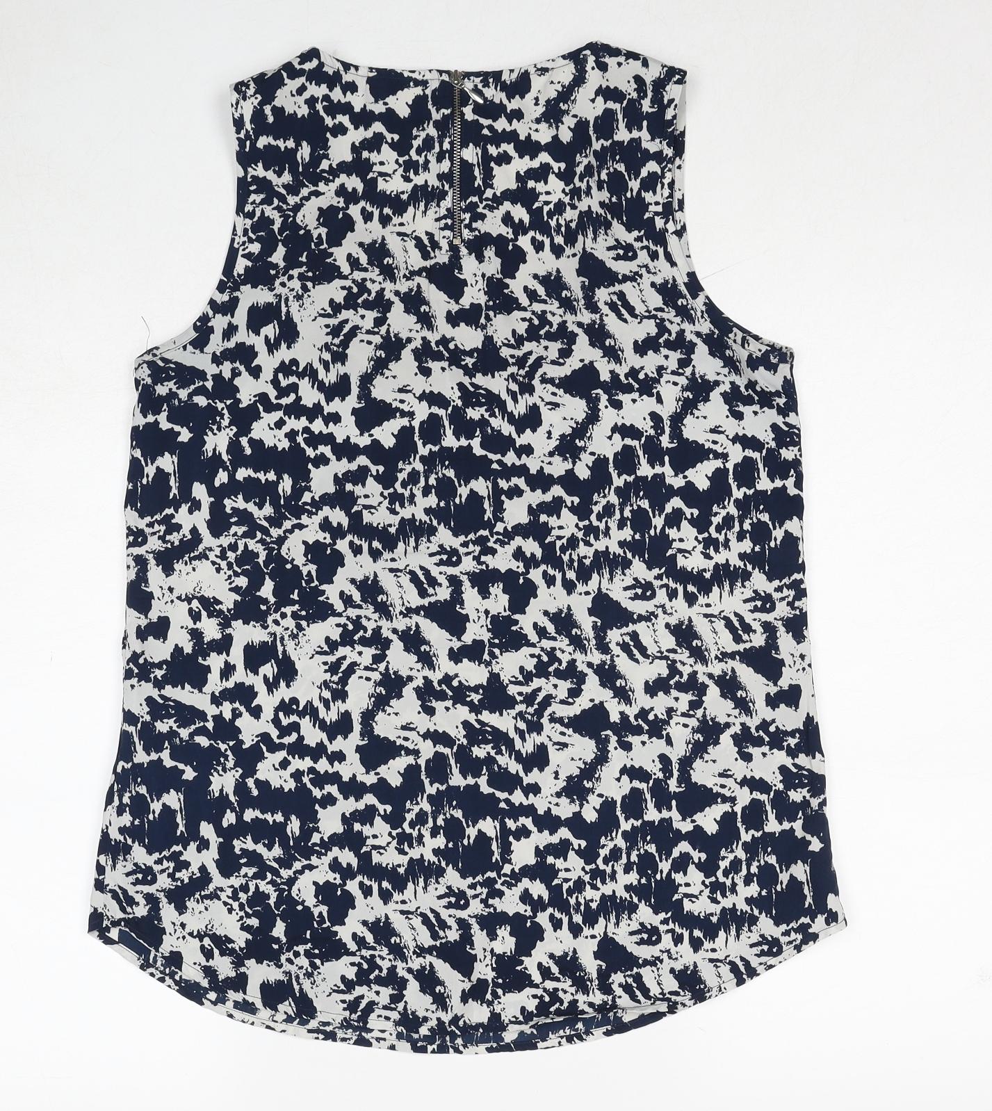 Womens UK Size 10 Only Blue Basic Tank