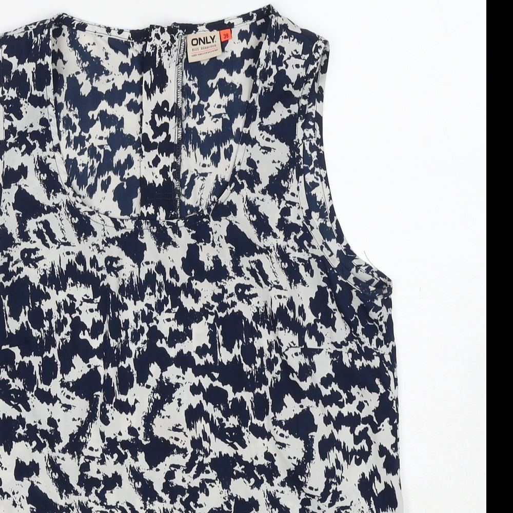 Womens UK Size 10 Only Blue Basic Tank