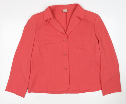 Womens UK Size 16 Libra Red Jacket