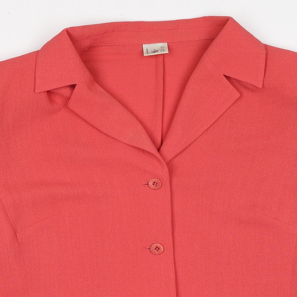 Womens UK Size 16 Libra Red Jacket