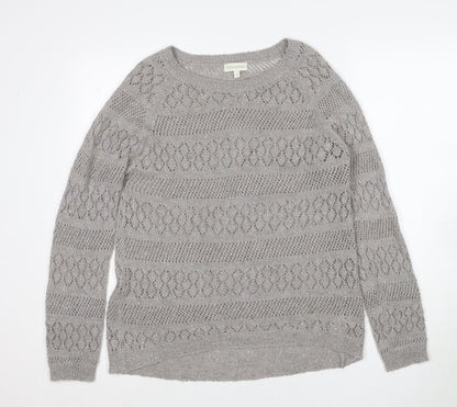 Womens UK Size M Monsoon Grey Pullover Jumper
