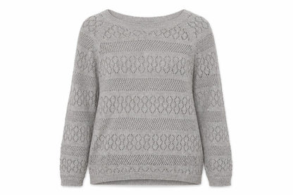 Womens UK Size M Monsoon Grey Pullover Jumper