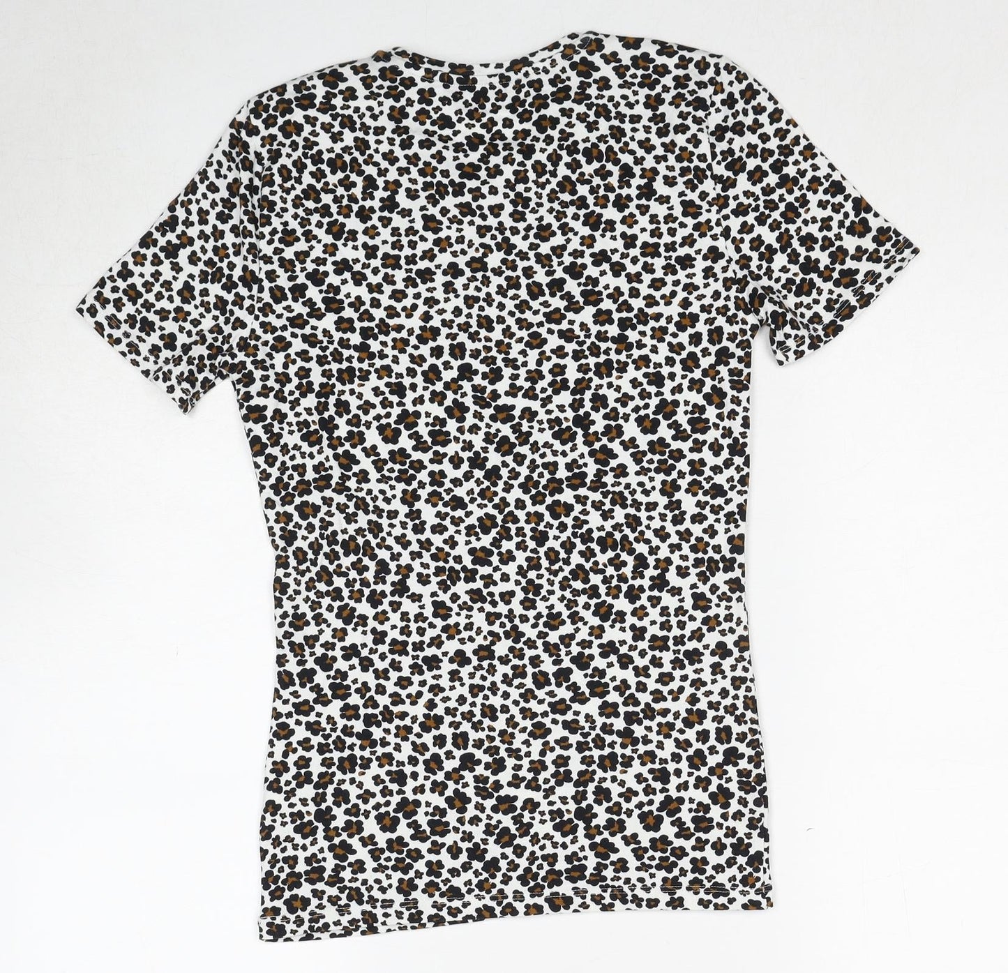 Womens UK Size 6 Marks and Spencer Multicoloured Basic T-Shirt
