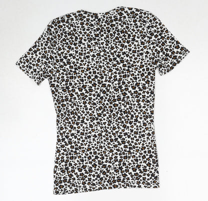 Womens UK Size 6 Marks and Spencer Multicoloured Basic T-Shirt