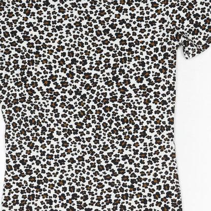Womens UK Size 6 Marks and Spencer Multicoloured Basic T-Shirt