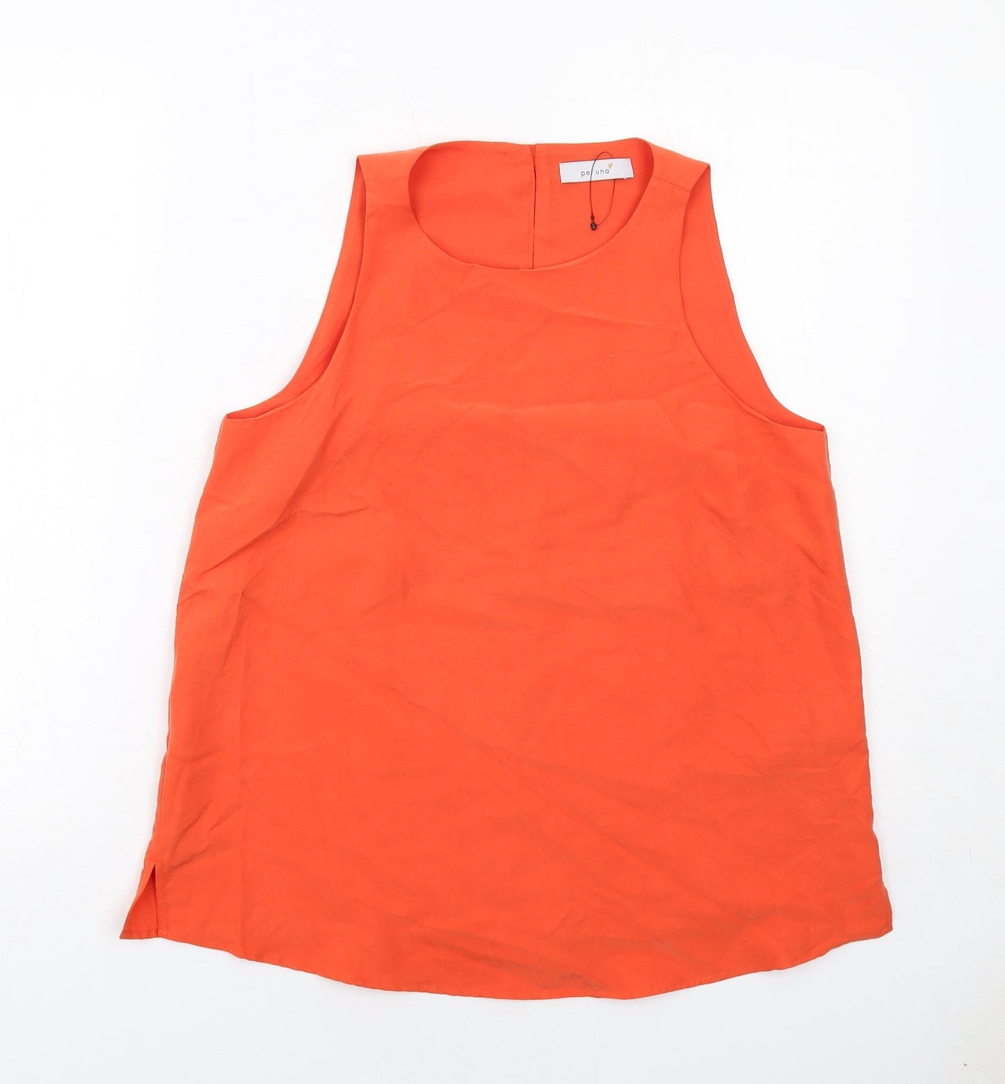 Womens UK Size 8 Per Una Orange Basic Blouse