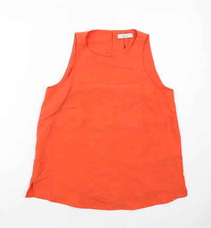 Womens UK Size 8 Per Una Orange Basic Blouse