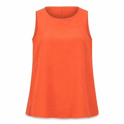 Womens UK Size 8 Per Una Orange Basic Blouse