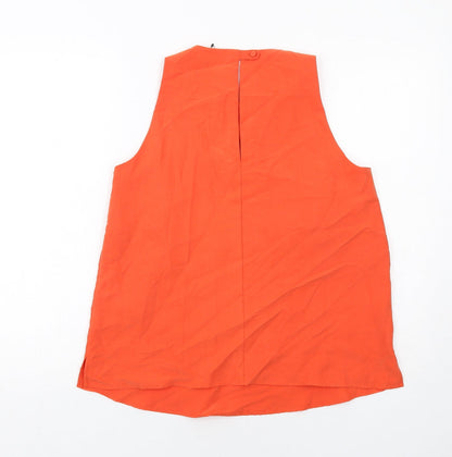 Womens UK Size 8 Per Una Orange Basic Blouse