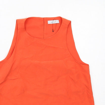 Womens UK Size 8 Per Una Orange Basic Blouse