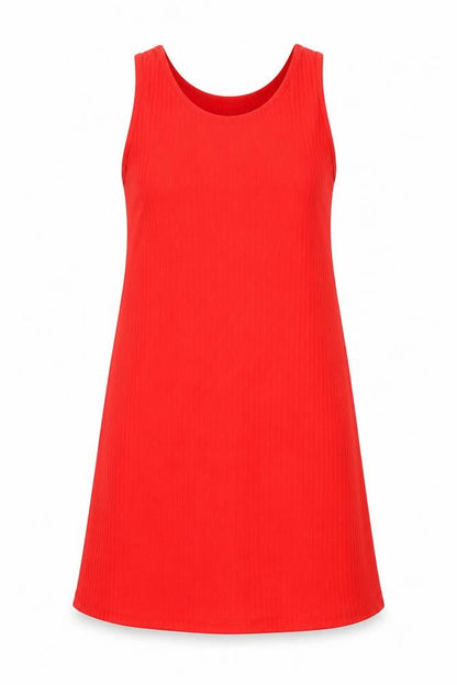 Monki Womens Red Polyester A-Line Size L Round Neck Pullover