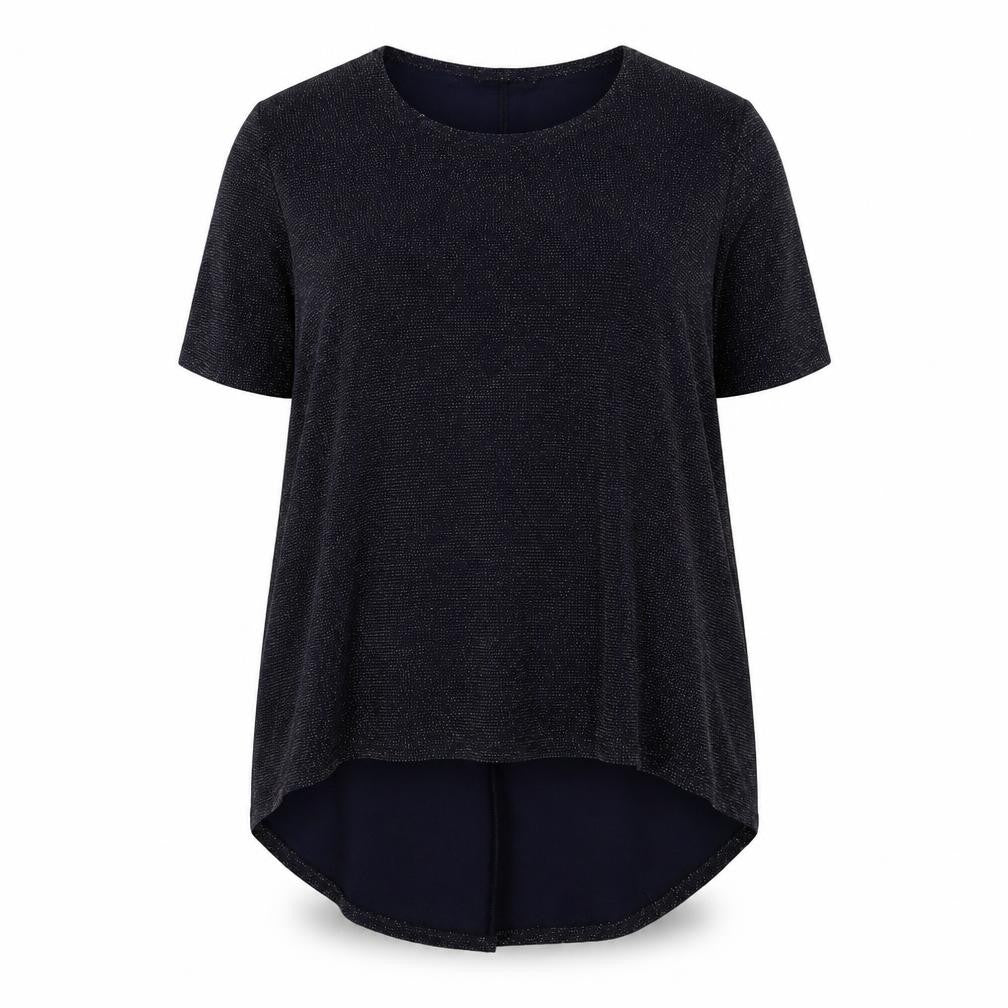 Womens UK Size 16 Club L Blue Basic T-Shirt