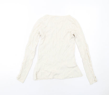 Womens UK Size 10 River Island Ivory Pullover Jumper
