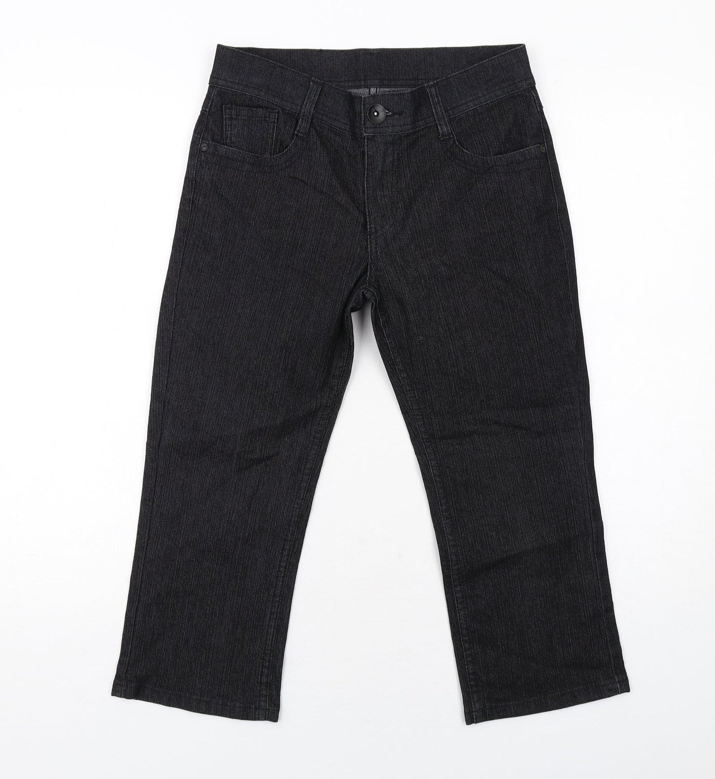 Womens UK Size 8 Marks and Spencer Regular Fit Straight Black Jeans