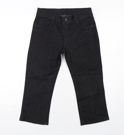 Womens UK Size 8 Marks and Spencer Regular Fit Straight Black Jeans