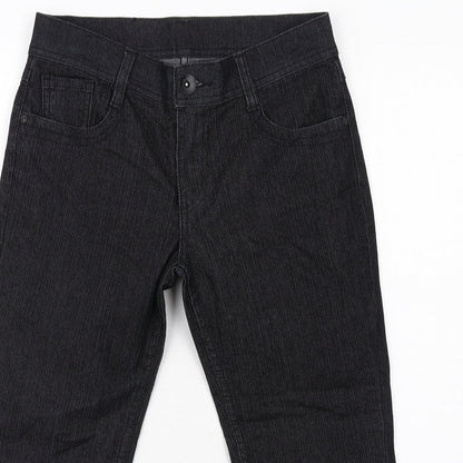 Womens UK Size 8 Marks and Spencer Regular Fit Straight Black Jeans