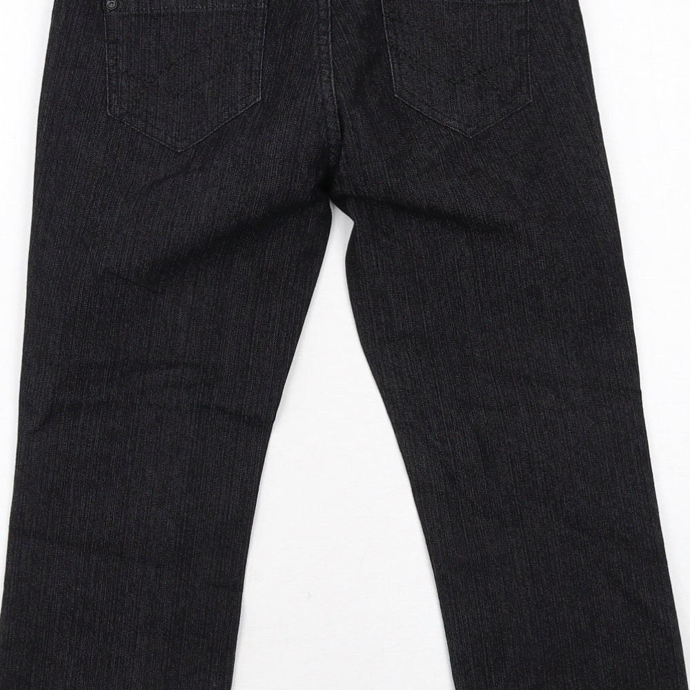 Womens UK Size 8 Marks and Spencer Regular Fit Straight Black Jeans