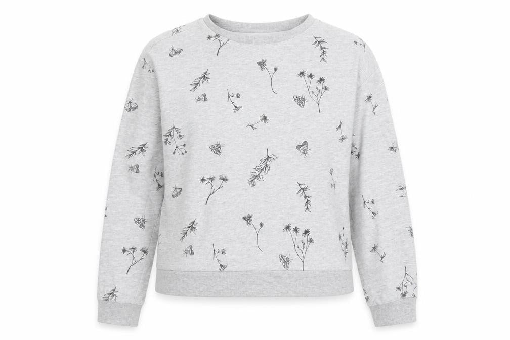 Womens UK Size S Divided by H&M Grey Pullover Sweatshirt