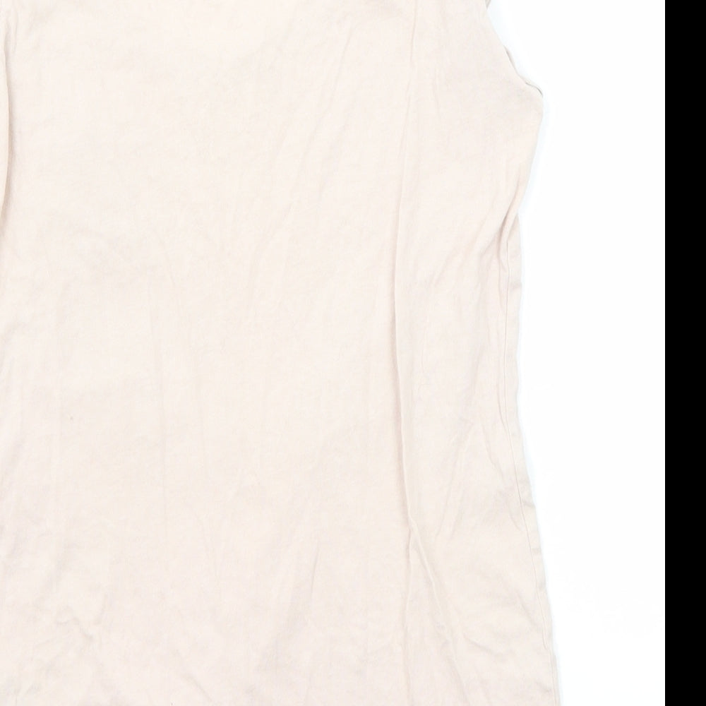 Womens UK Size XS H&M Pink Basic T-Shirt