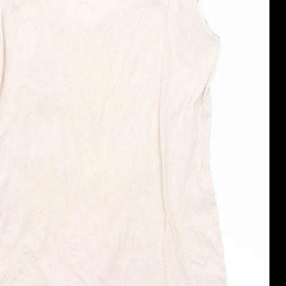 Womens UK Size XS H&M Pink Basic T-Shirt