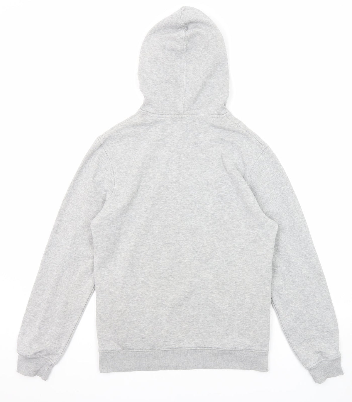 B&C Mens Grey Cotton Pullover Hoodie Size S