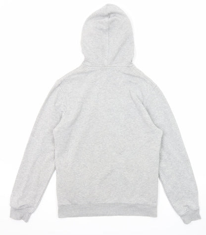 B&C Mens Grey Cotton Pullover Hoodie Size S