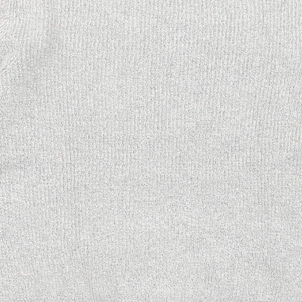 Marks and Spencer Mens Grey Round Neck Acrylic Pullover Jumper Size L Long Sleeve