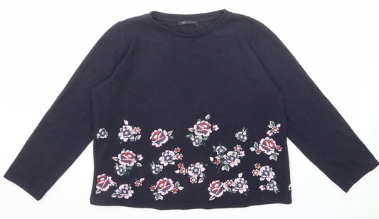 Womens UK Size 14 Marks and Spencer Blue Pullover Jumper