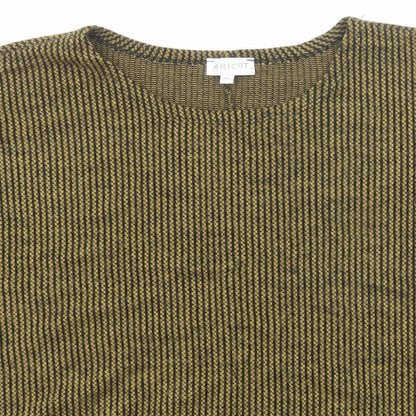 Apricot Womens Yellow Round Neck Acrylic Pullover Jumper Size M