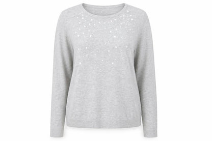 Womens UK Size 14 Bonmarché Grey Pullover Jumper