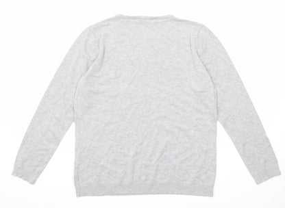 Womens UK Size 14 Bonmarché Grey Pullover Jumper