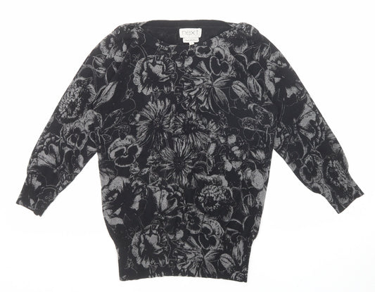Womens UK Size 8 NEXT Black Pullover Jumper