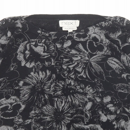 Womens UK Size 8 NEXT Black Pullover Jumper