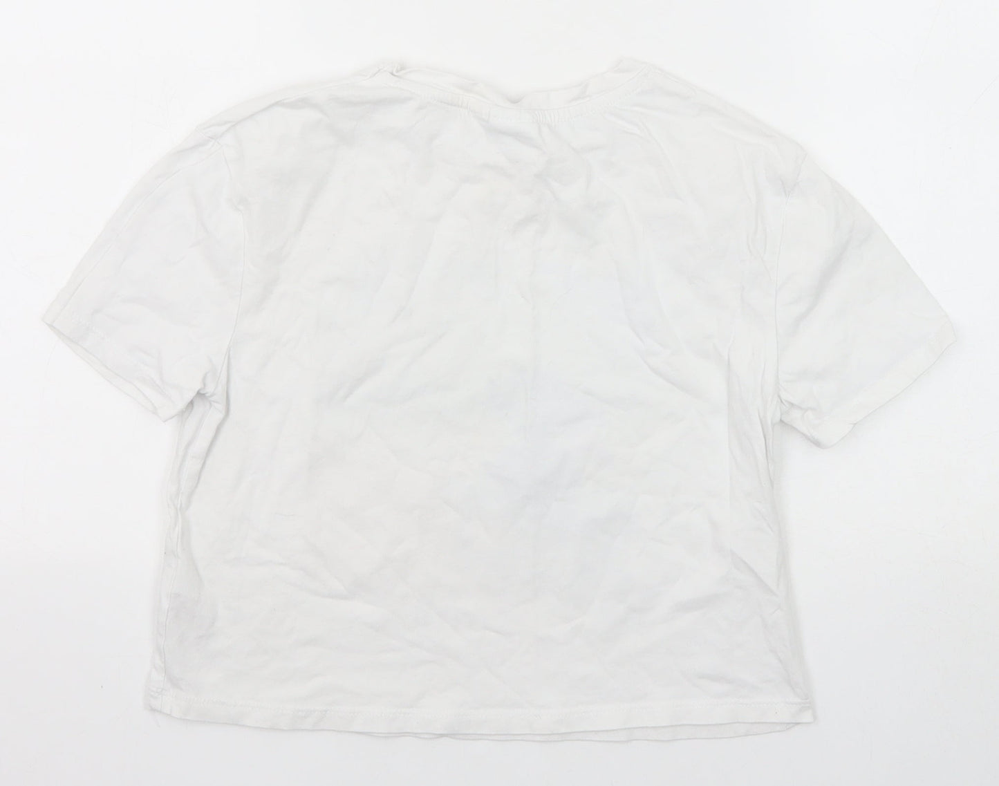 Womens UK Size 6 Disney White Basic T-Shirt
