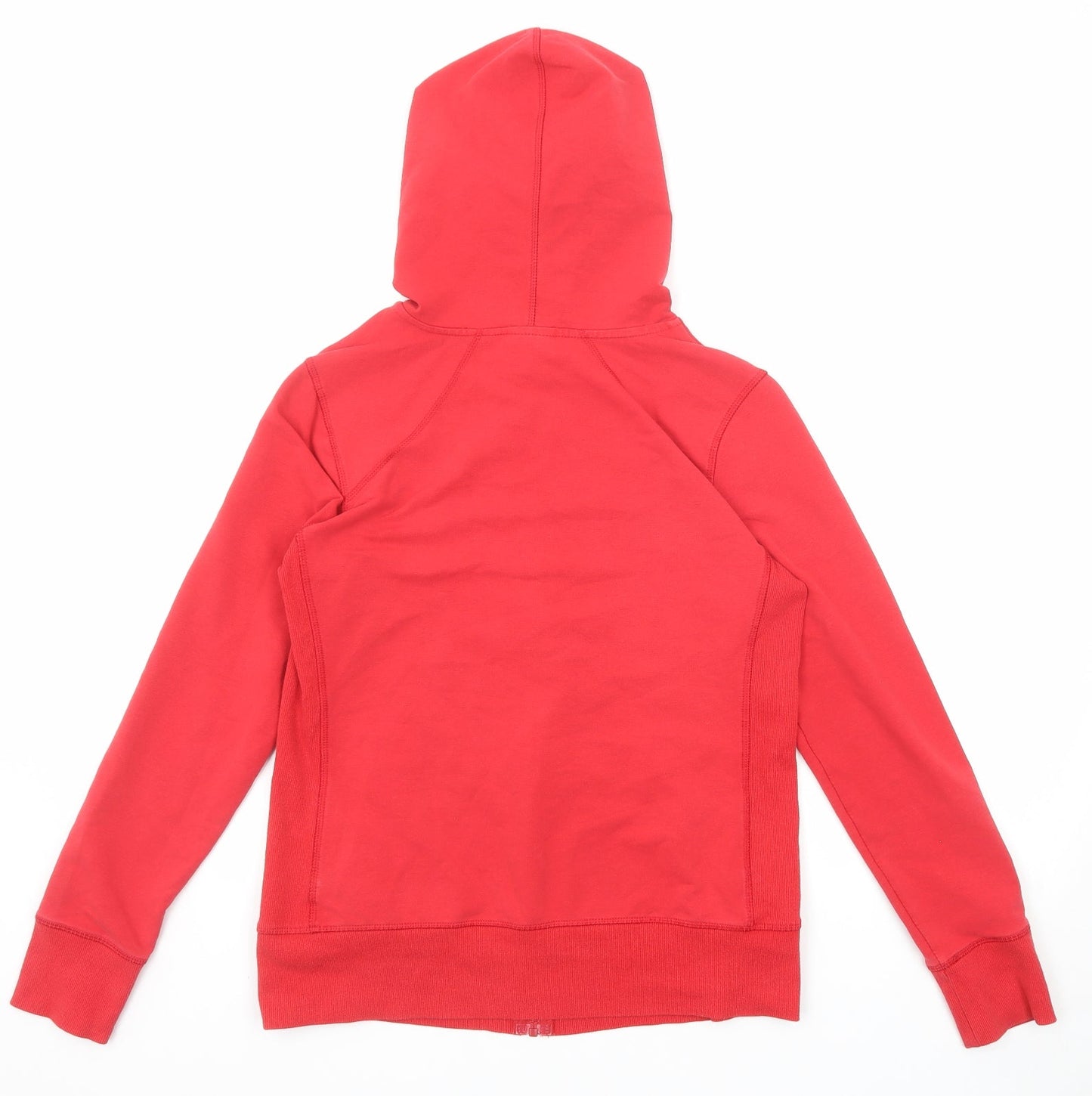 Danskin Womens Red Cotton Full Zip Hoodie Size 8 Zip - Size 8-10