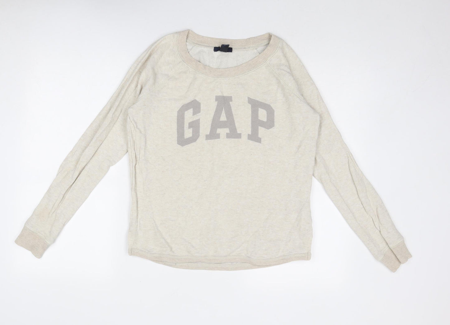 Gap Womens Beige Cotton Pullover Sweatshirt Size S Pullover