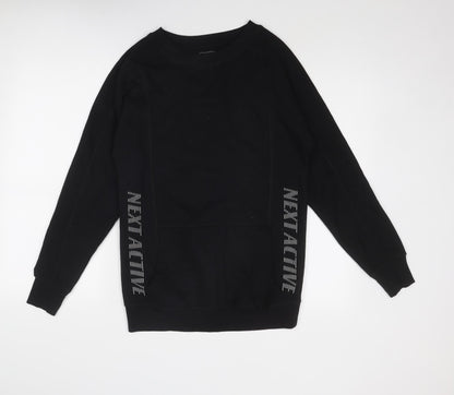 Womens UK Size XS NEXT Black Pullover Sweatshirt